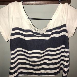 Aeropostale striped crop top